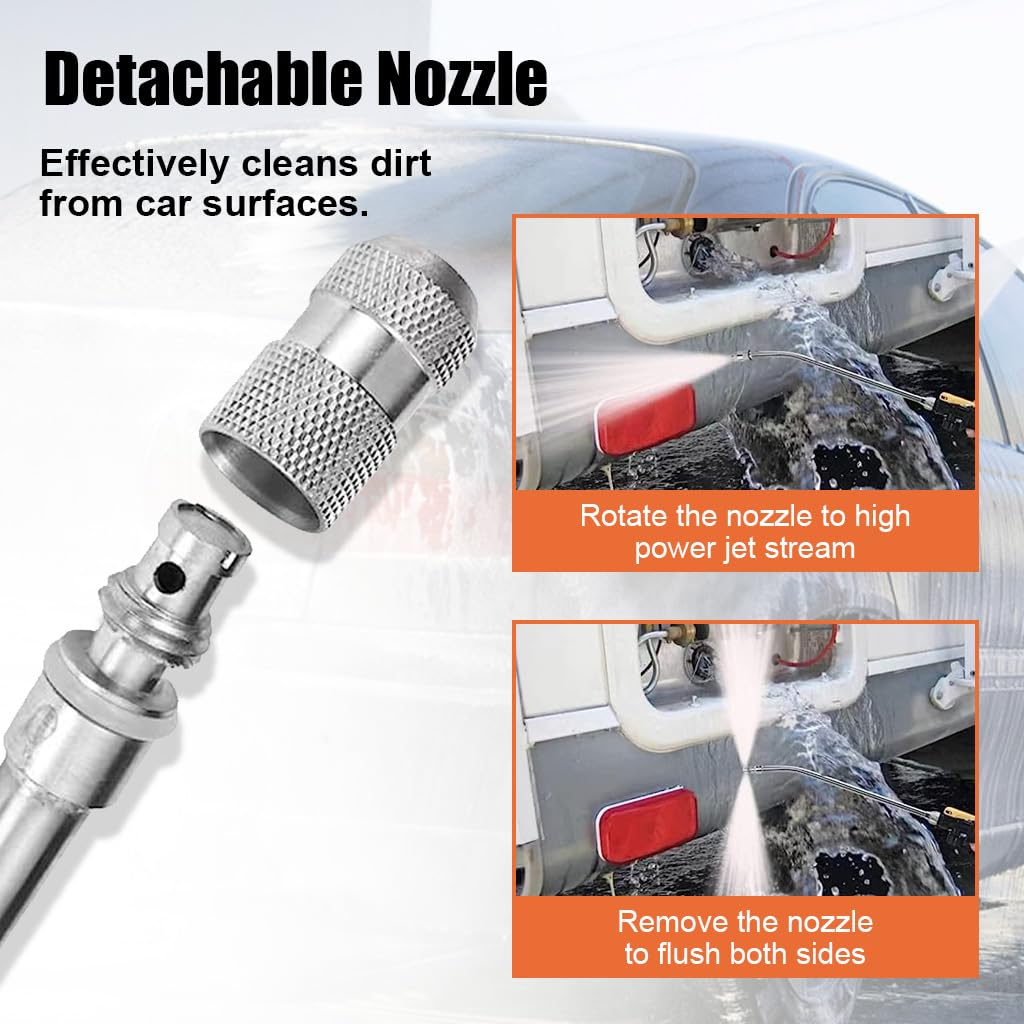 Optifit 60cm High Pressure Car Washer Gun for Car Bike Wash Garden Irrigation with 3/4 Quick Connector, Adjustable Water Jet with 2 Spray Patterns, Multi Purpose Alloy Spray Gun for Gardening Optifit 60cm High Pressure Car Washer Gun for Car Bike Wash Garden Irrigation with 3/4 Quick Connector, Adjustable Water Jet with 2 Spray Patterns, Multi Purpose Alloy Spray Gun for Gardening